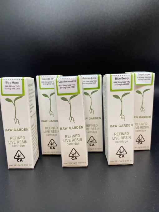  Raw Garden Live Resin Carts 1g
